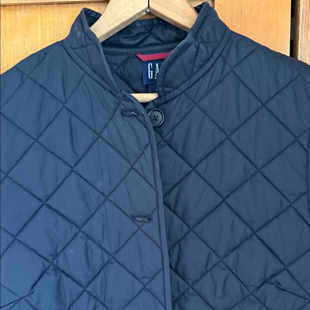 Gap Quilted Vest Y2K Mandarin Collar Large - Picture 9 of 9